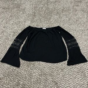 Crotchet black blouse
